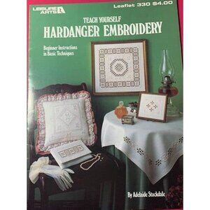 Leisure Arts Teach Yourself Hardanger Embroidery Leaflet 330 Beginner Techniques